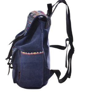 Douguyan Women Floral Print Casual Canvas Backpack